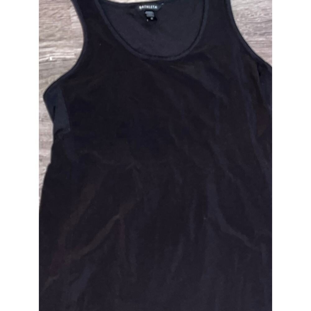 Athleta Black Ruffle Hem Athletic Tank — Size Medium (331)